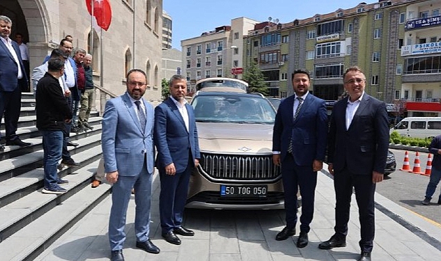 Türkiye'nin yerli otomobili Togg, Nevşehir Belediyesinde makam aracı olarak kullanılmaya başlandı