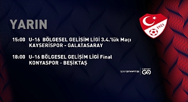 U16 Gelişim Ligi 3’üncülük ve Final karşılaşmaları D-Smart ekranlarından canlı yayınlanacak