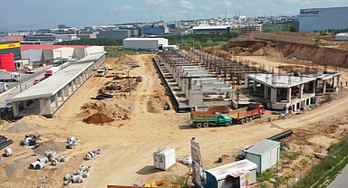 Yeni hal binasında ilerleme yüzde 40