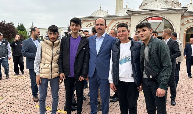 Başkan Altay Konsan Sanayi Camii’nde Vatandaşlarla Buluştu