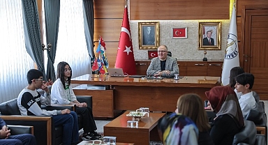 Başkan Bilgin LGS Birincilerini Misafir Etti