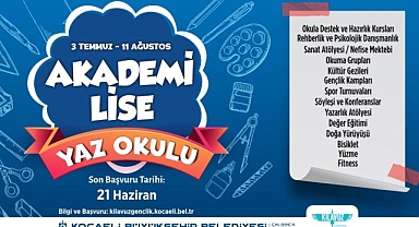 Bilgievleri ve Akademi Lise'de yazın okula gitmek daha da eğlenceli