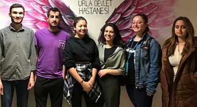 Egeli gençlerden hastalara moral verecek sanat projesi