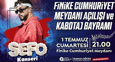 Finike Cumhuriyet Meydanı Sefo konseri ile açılıyor