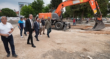 Gaziemir’in meydanları yenileniyor