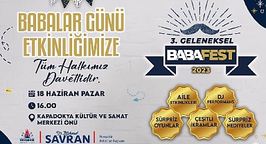 Geleneksel “3. Babafet Festivali “ 18 Haziran Pazar günü yapılacak
