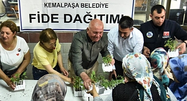 Kemalpaşa’da Fideler Toprakla Buluşuyor