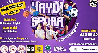 Konya Büyükşehir’in 28 İlçedeki Yaz Spor Okulları’nda Kayıt Heyecanı Devam Ediyor