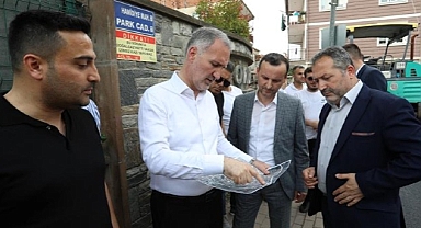 Park Caddesinin Asfaltı Yenileniyor