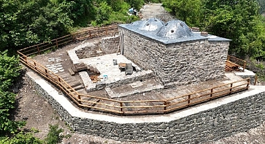 Yukarı Ulaşlı Tarihi Hamamın restorasyonu tamamlanıyor