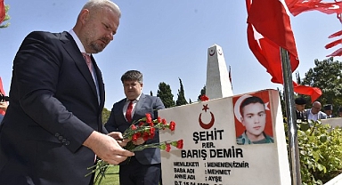 15 Temmuz şehitleri Menemen’de dualarla anıldı