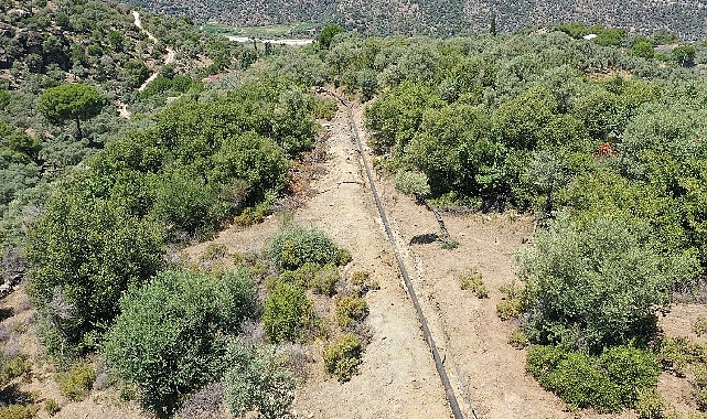 ASKİ, Söke Karakaya'ya Beşparmak Dağları'nın zirvesinden su sağladı