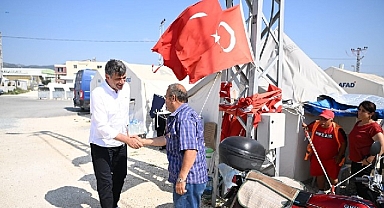 Başkan Kocaman bayramda Hatay'da