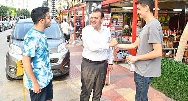 Başkan Özyiğit, Kushimoto Sokağı esnafını ziyaret etti