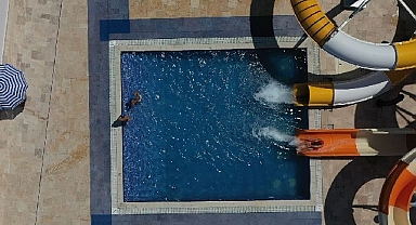 Çift kaydıraklı Aquapark hizmete girdi