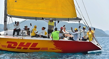 DHL Express Türkiye’nin As One yelkenlisi 100. Yıl Halikarnas Kupası'nın ilk yarışında grubunda birinci oldu