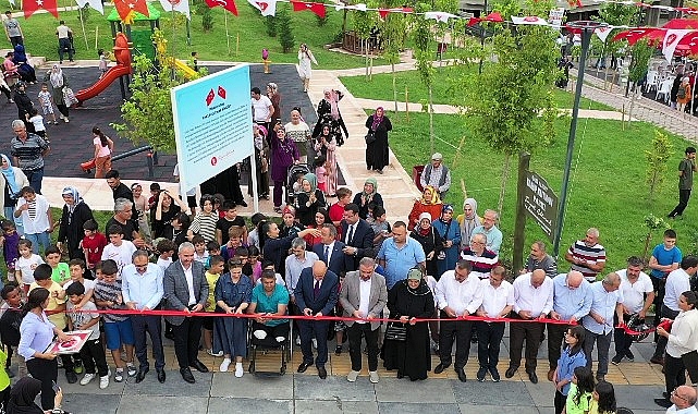 Gazi yakup kutman parkı keçiören'de açıldı