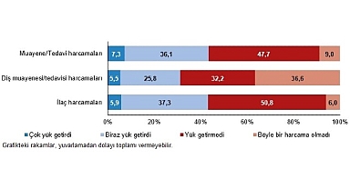 Muayene ve tedavi harcamaları hanelerin yüzde 7,3'üne çok yük getirdi