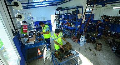 Muğla Büyükşehir Ekipleri Elektrik Kesintilerinin Su Kesintilerine Sebep Olmaması İçin Yoğun Mesai Harcadı