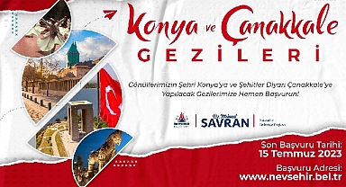 Nevşehir Belediyesi'nden gençler ve kadınlar için Konya ve Çanakkale gezisi