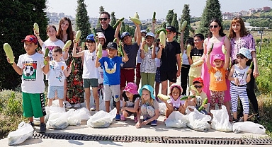 Öğrencilerin Yaşam Bahçesi'nde hasat heyecanı