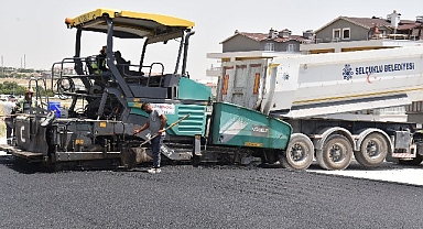 Selçuklu'da asfalt sezonu yoğun tempoda devam ediyor