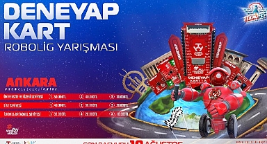 TEKNOFEST Ankara’da Yeni Yarışma Heyecanı. DENEYAP Kart Robolig Yarışmasına Başvurular Başladı!