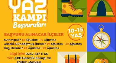 Antalya Büyükşehir'den Yaz ve Çadır Kampı