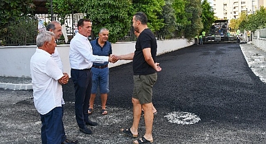 Başkan Özyiğit, yol yapım çalışmalarını yerinde inceledi
