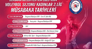 Bergama Belediyesi Voleybol Takımı Maç Takvimi belli oldu