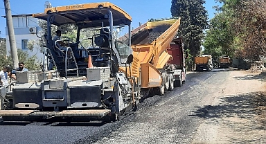 Bodrum Turgutreis’te Sıcak Asfalt Çalışması Başladı