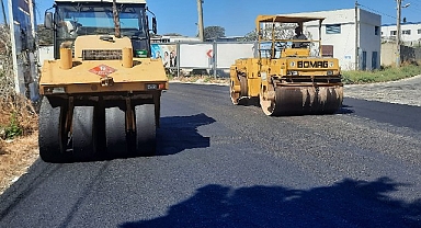 Bodrum Turgutreis’te Sıcak Asfalt Çalışması Tamamlandı