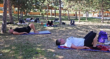 Çankayalılar açık havada sporla zinde kalıyor