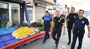 Edremit Zabıta’dan Pazar yeri denetimleri