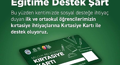 Efes Selçuk Belediyesi'nden eğitime kırtasiye desteği