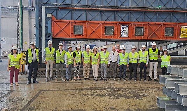 Ege Demir ve Demirdışı Metaller İhracatçıları Birliği Yönetim Kurulundan Kocaer Çelik'in İzmir Aliağa tesisine ziyaret