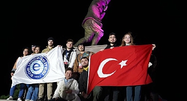 Ege Üniversitesi, “Kocatepe Zafer Yürüyüşü ”ne katıldı