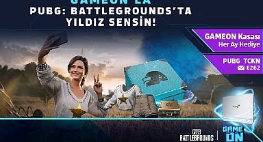 GAMEON farkıyla PUBG’de GAMEON Kasası her ay hediye