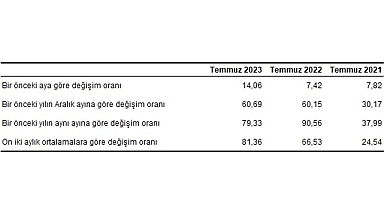 Hizmet Üretici Fiyat Endeksi (H-ÜFE) yıllık yüzde 79,33, aylık yüzde 14,06 arttı