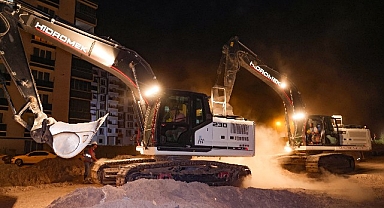 İçme Suyu Ana İsale Hattı Yenileme Çalışmaları sabaha kadar sürdü