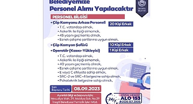 İnegöl Belediyesi 31 Personel Alacak