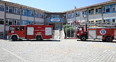 Okul yangını korkuttu