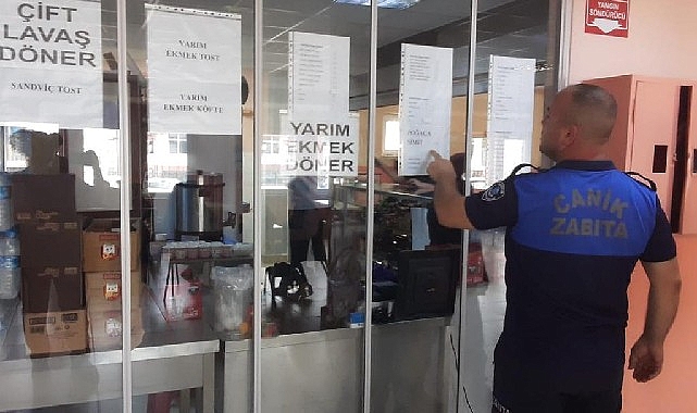 Canik’te Okul Kantinleri Mercek Altında