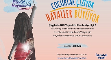 Çocuklar Cumhuriyet için çiziyor