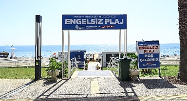 Engelsiz Plaj turistlerin de gözdesi