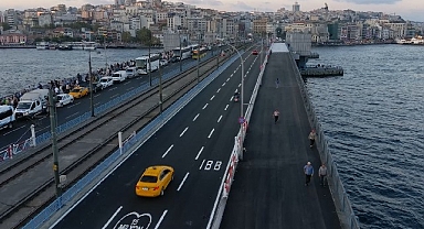 Galata Köprüsü'ndeki çalışma planlanandan önce bitirildi