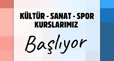 Gaziemir’de kültür, sanat ve spor kurslarına kayıtlar başladı