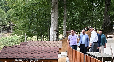 Kartepe Çamçeşme Mesire Alanında son dokunuşlar