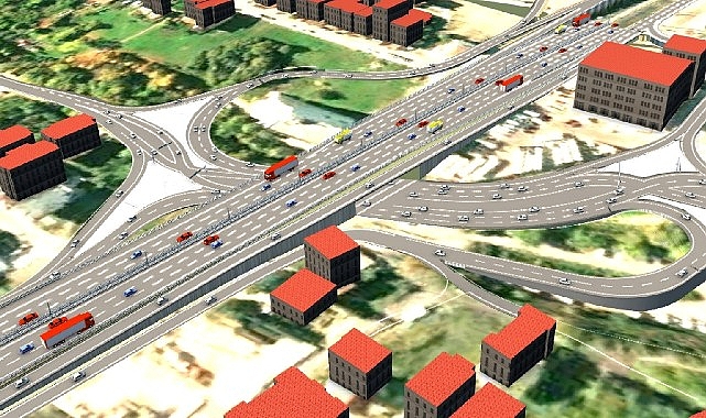 Kaşkaldere Kavşağı'nda yoğun çalışma