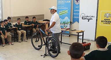 Konya Büyükşehir Okullarda Bisiklet Tamir ve Bakım Eğitimleri Veriyor